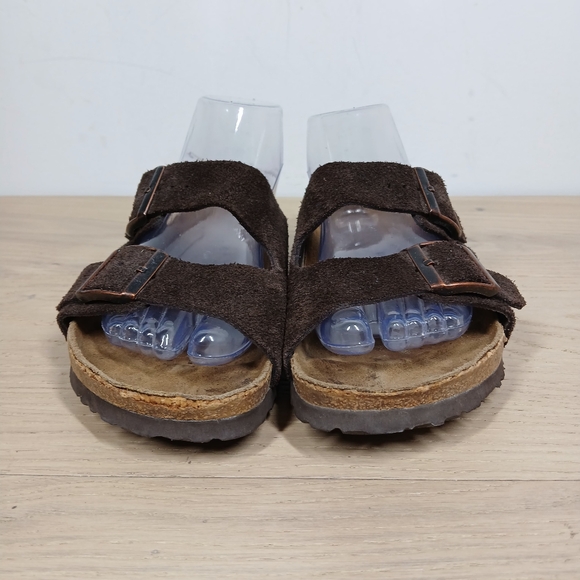 Betula By Birkenstock Sandals Women's 39 Leather Double Buckle Cork Footbed 1685 - Picture 6 of 15